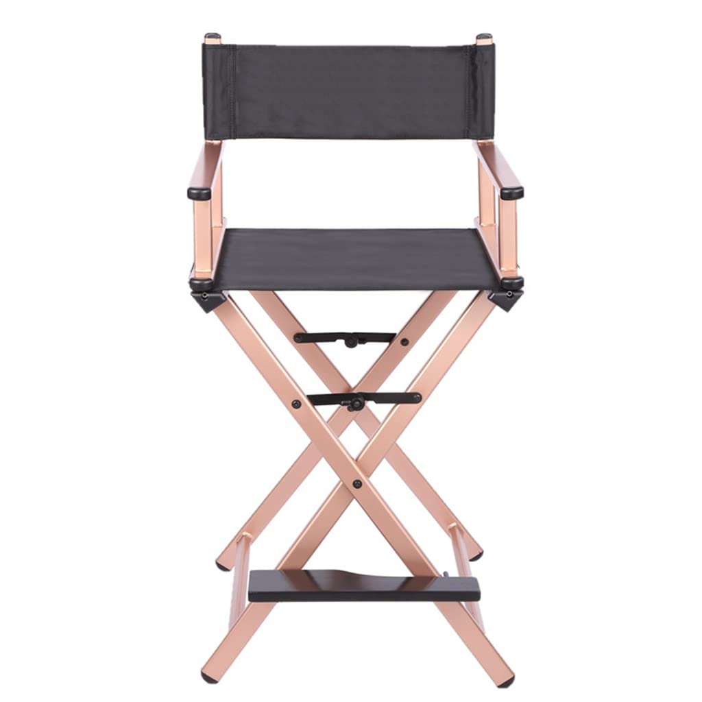 Portable Rose Gold Aluminum Folding Makeup Chair Q1836
