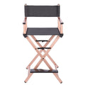 Portable Rose Gold Aluminum Folding Makeup Chair Q1836