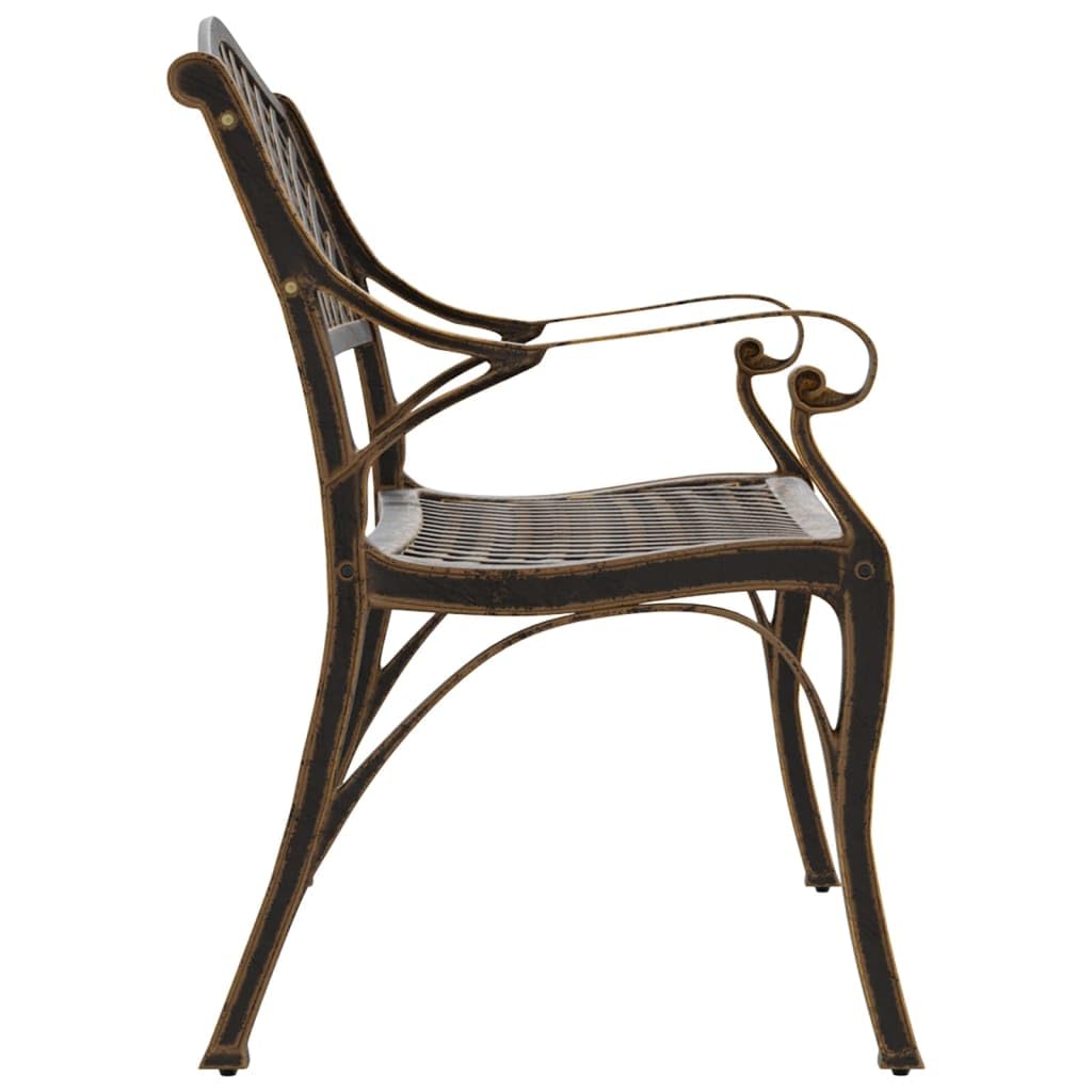 Cast Aluminum and Cast Iron Garden Bench C2874