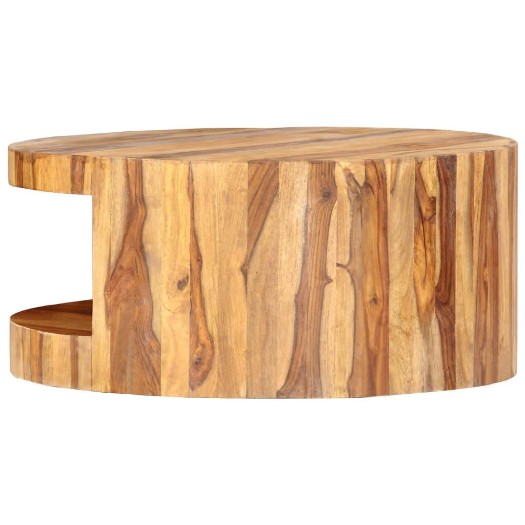 25.6"x11.8" Solid Sheesham Wood Coffee Table X205