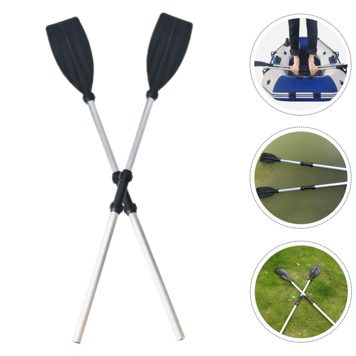 2pcs Aluminum Alloy Kayak Paddles S767076