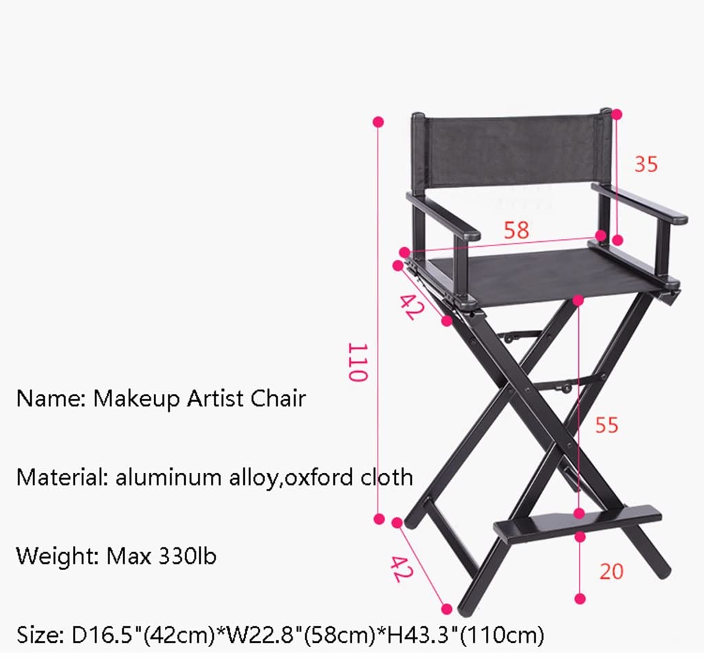 Portable Rose Gold Aluminum Folding Makeup Chair Q1836