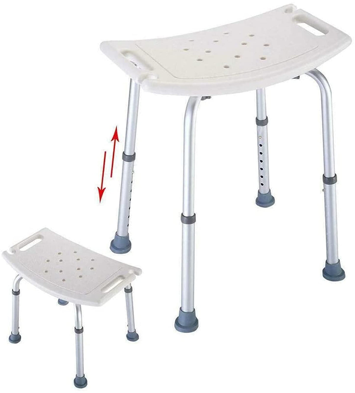 Shower Chair Without Back Adjustable Non Slip D85823