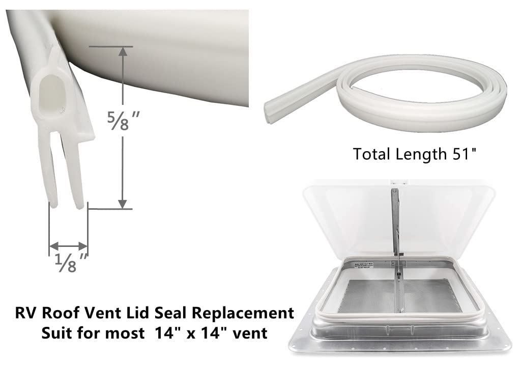 RV Roof Vent Seal 51" Replacement V582
