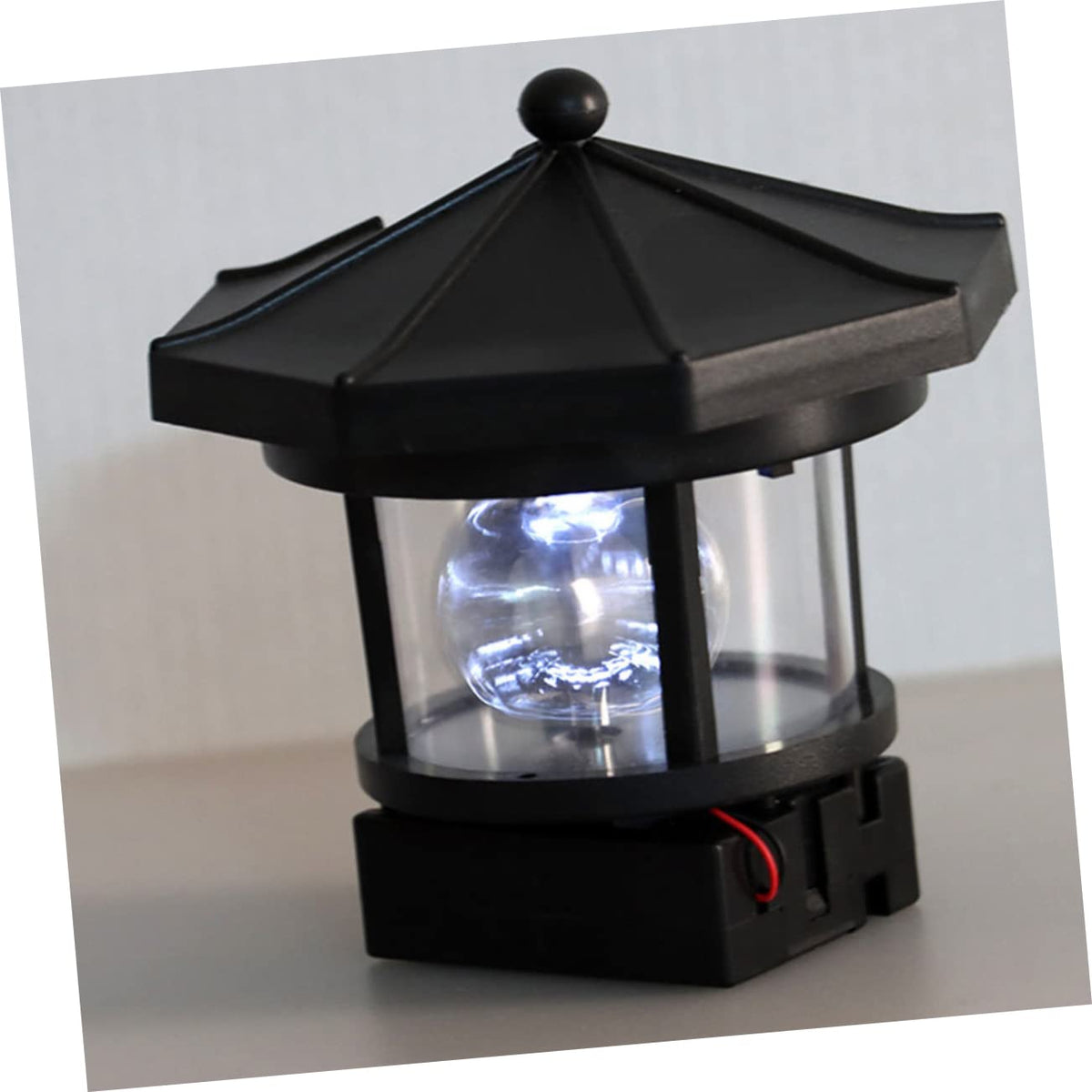 2Pcs Solar Powered Lighthouse Outdoor Garden Light Q1610