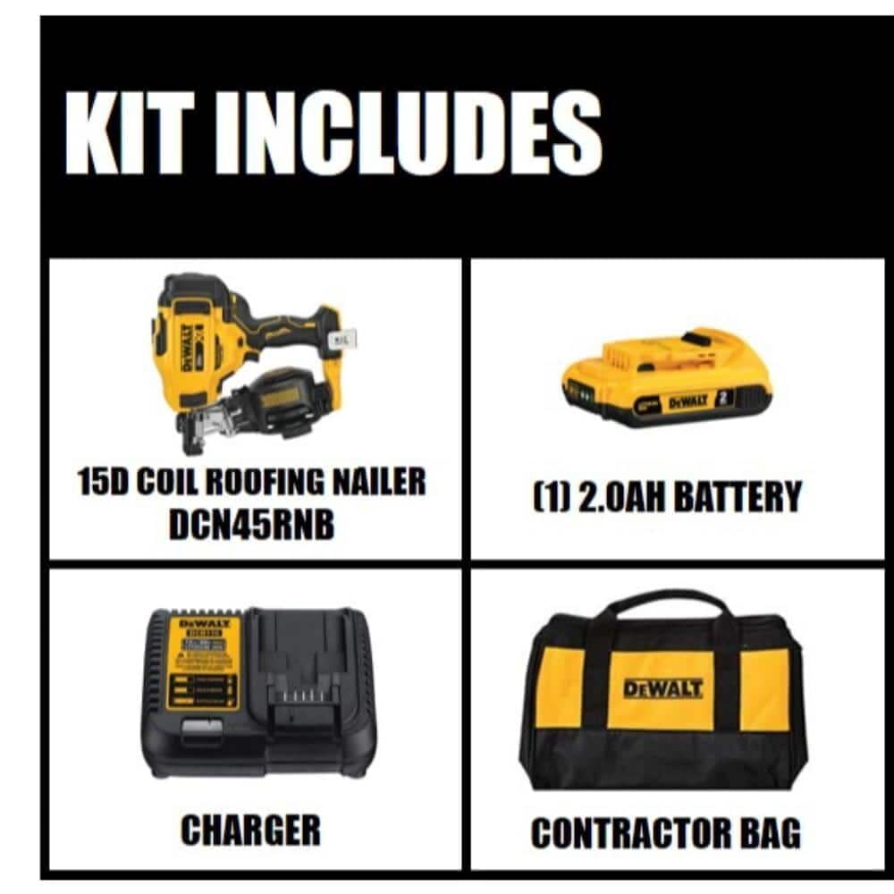20V MAX Lithium-Ion Cordless Roofing Nailer Kit with Battery Charger and Bag G810