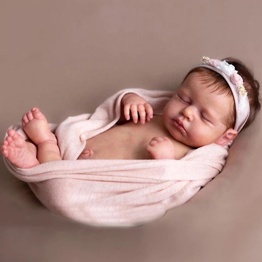 20" Silicone Full Body Reborn Baby Dolls Girl Y341621