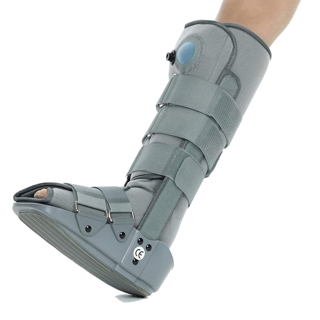 Pneumatic Walking Boot with Air Pump Gray M B142