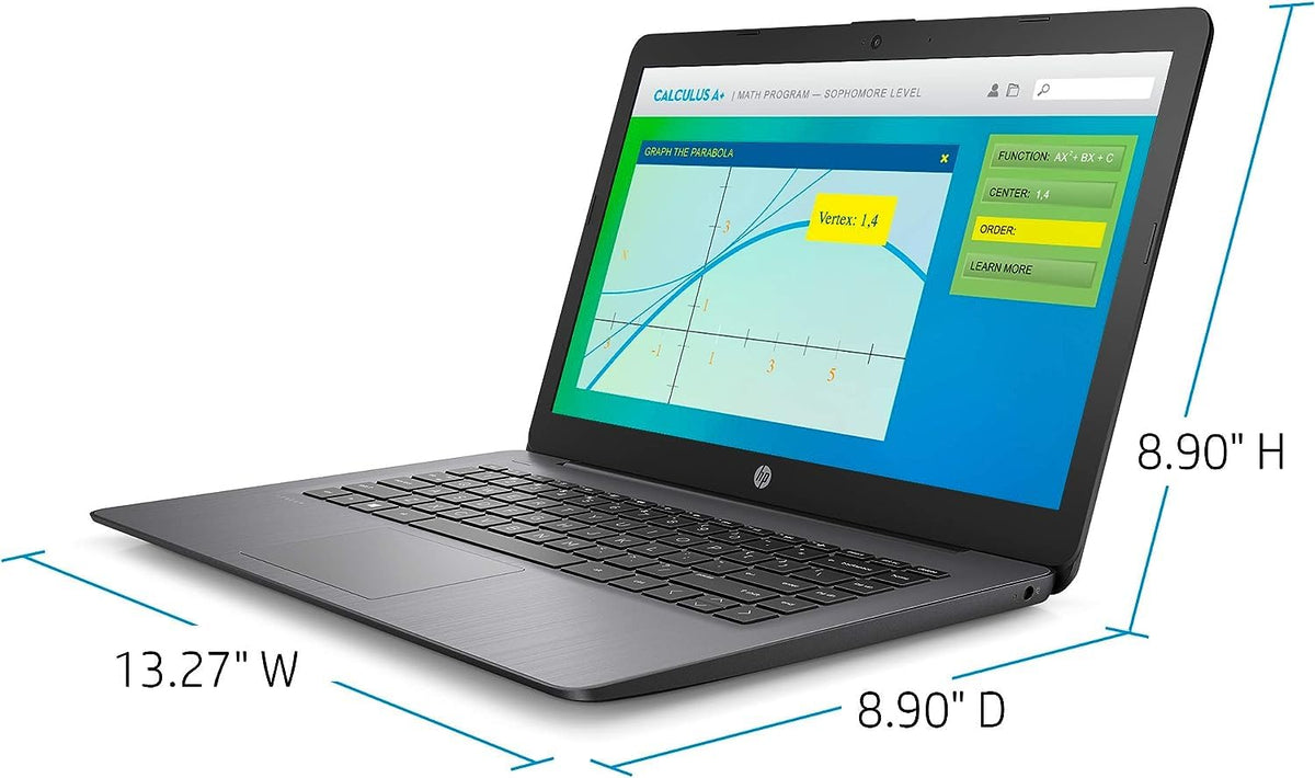 14-inch Laptop, Intel Celeron N4000, 4 GB RAM, 64 GB eMMC, Brilliant Black A6777