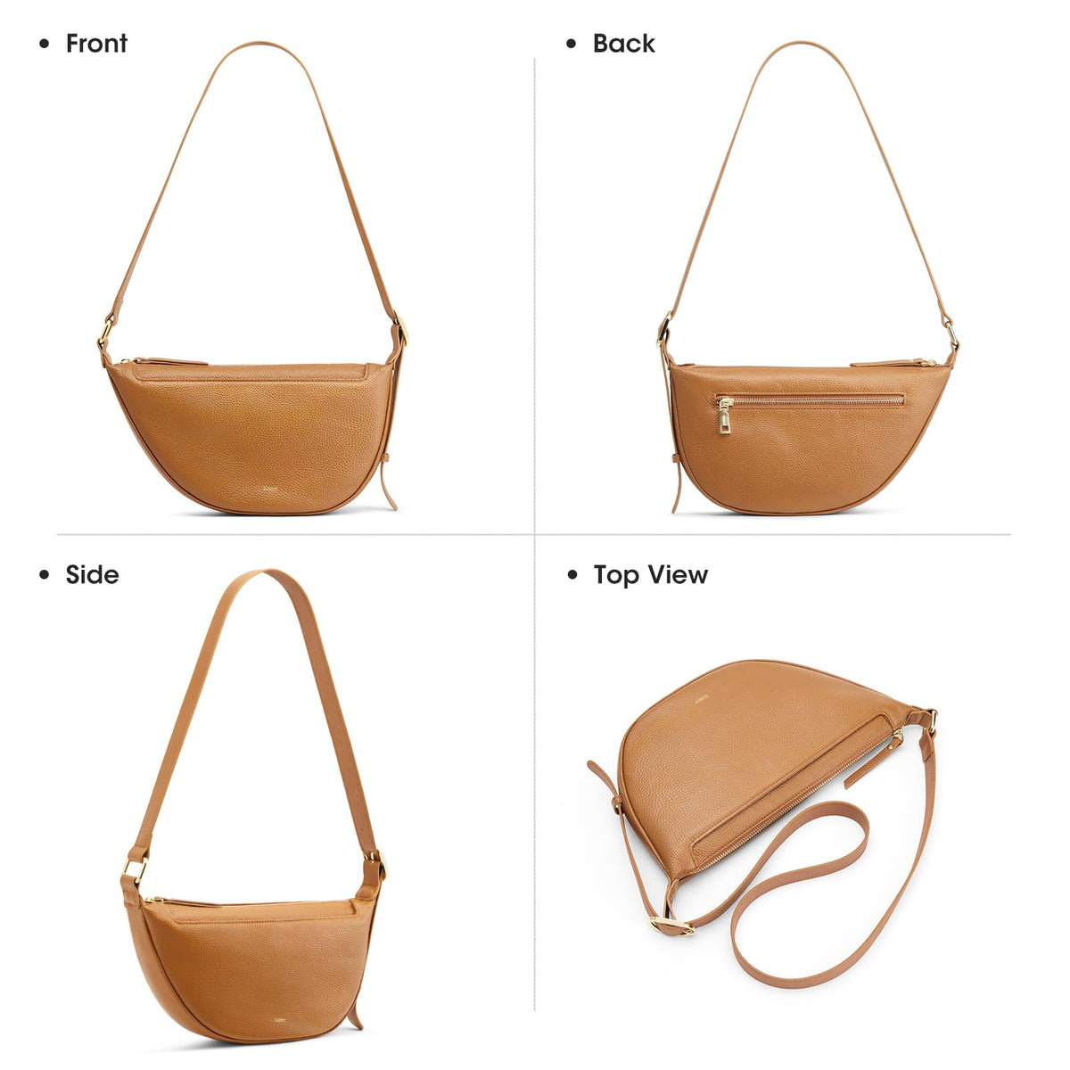 Leather Crossbody Purse with Adjustable Strap Q361943