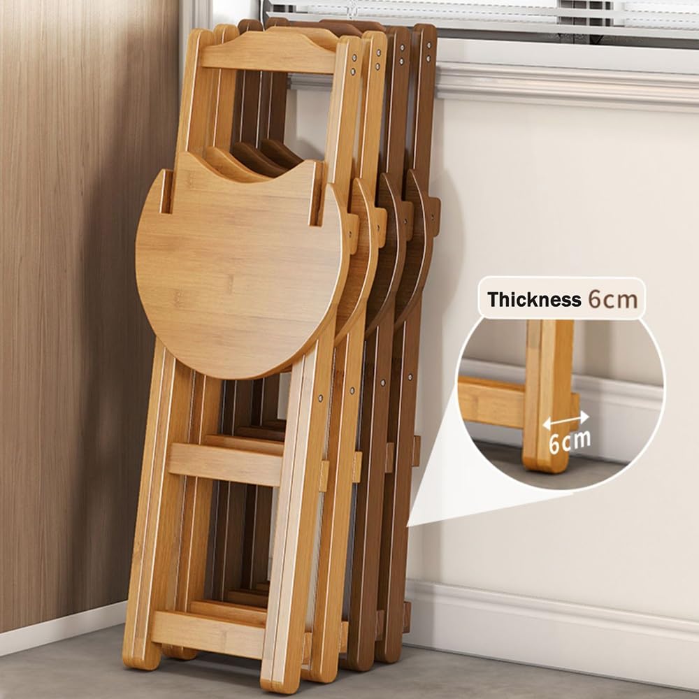 Bamboo Bar Stools with Backrest Footrest K8840