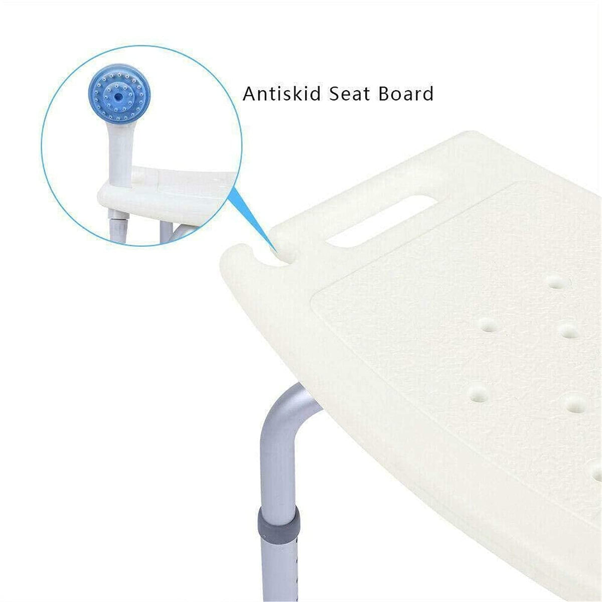Shower Chair Without Back Adjustable Non Slip D85823