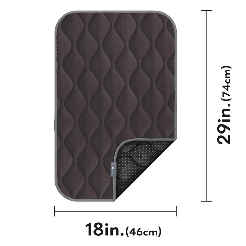 Washable Padded Crate Mats for Dogs Gray 29x18 Inch C468