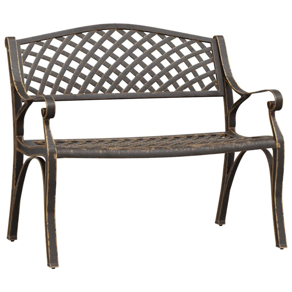 Cast Aluminum and Cast Iron Garden Bench C2874