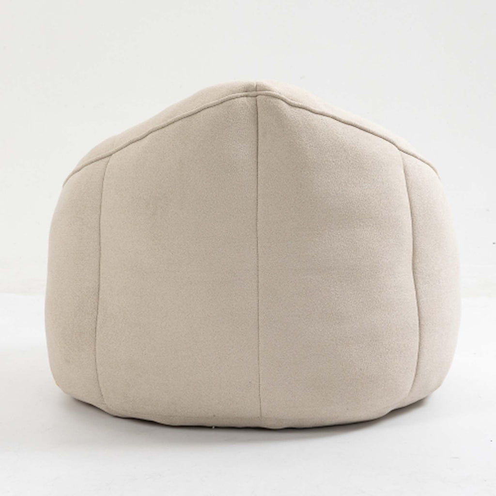 Yellow Memory Foam Bean Bag Chair with Footrest U6523