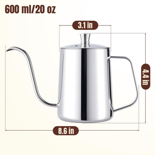 20 oz Stainless Steel Pour Over Kettle R611