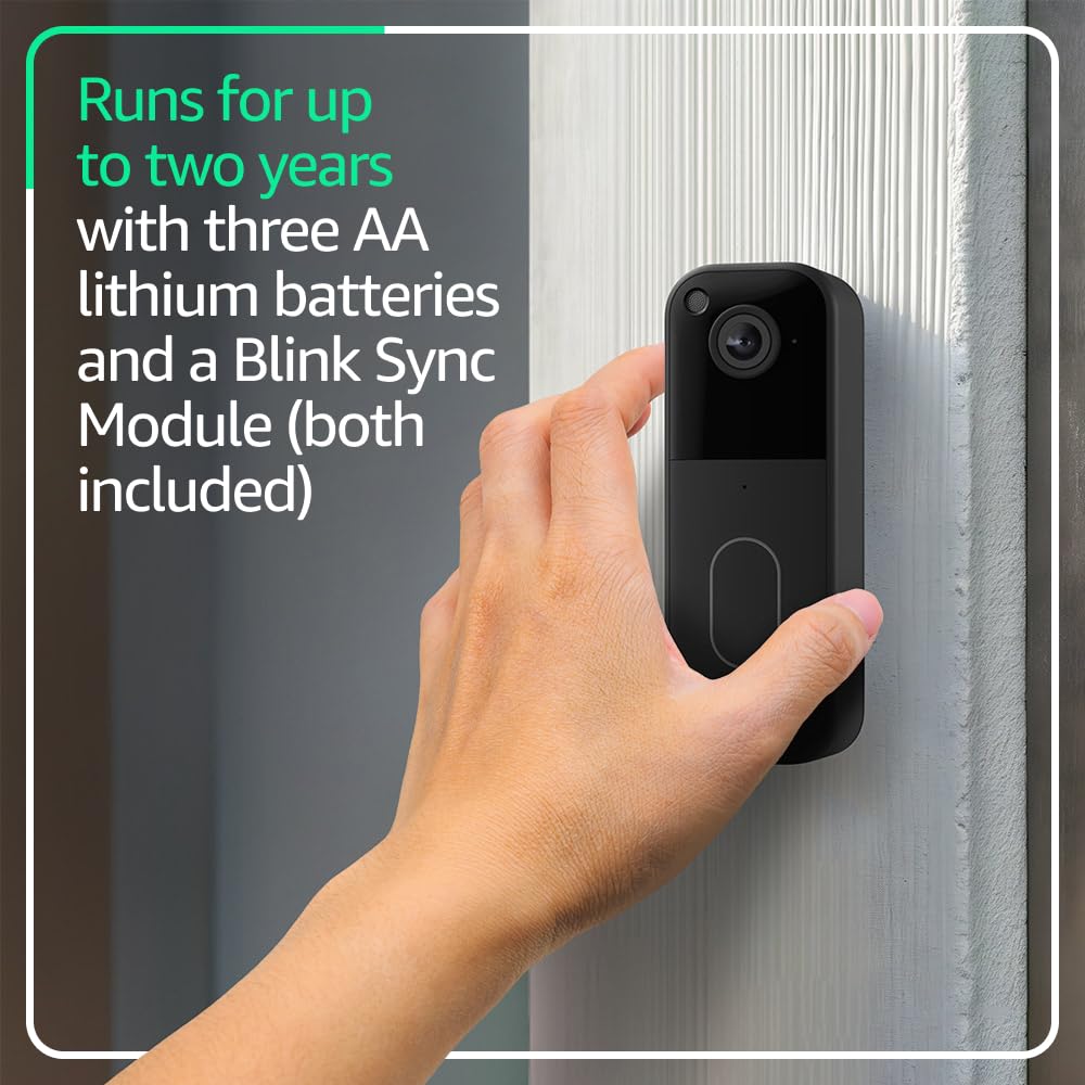 Wireless Video Doorbell + Outdoor Camera with Sync Module W34179