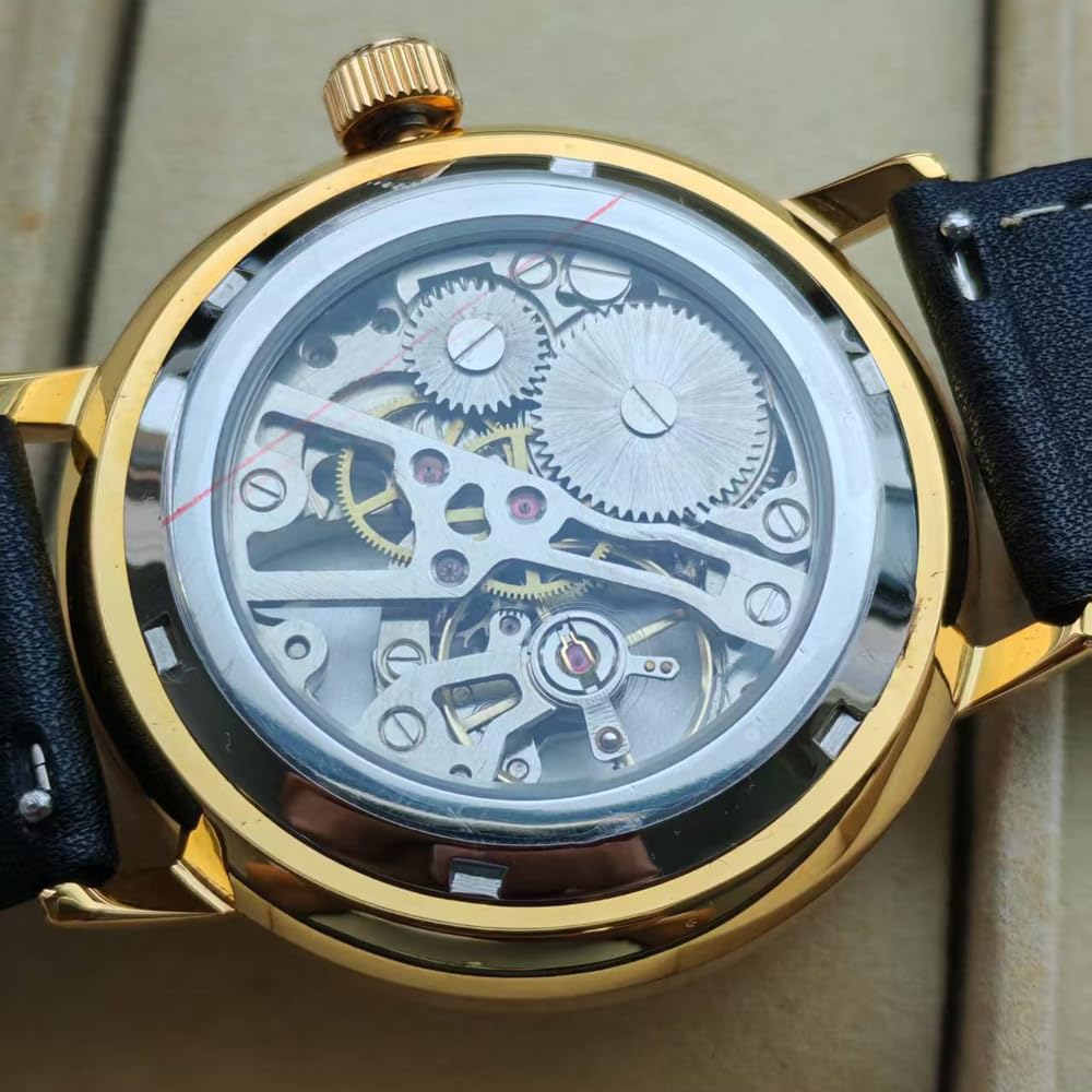 Vintage Mechanical Watch with Domed Glass and 40mm Case F7299