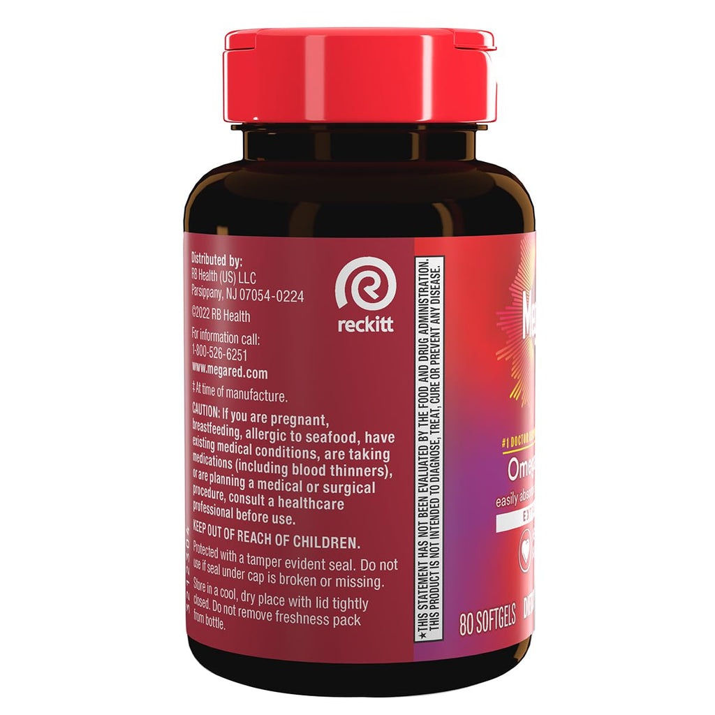 500mg Omega-3 Krill Oil Softgels 80 Count 2 Pack B933