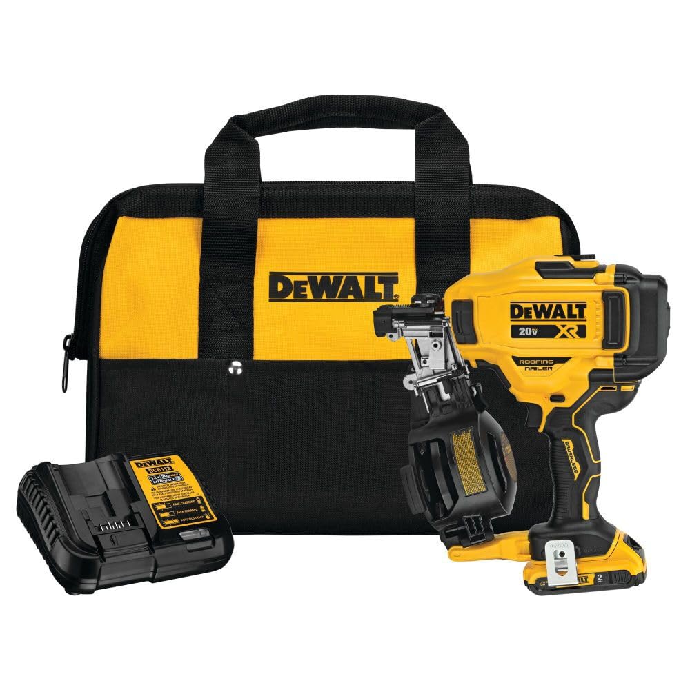 20V MAX Lithium-Ion Cordless Roofing Nailer Kit with Battery Charger and Bag G810