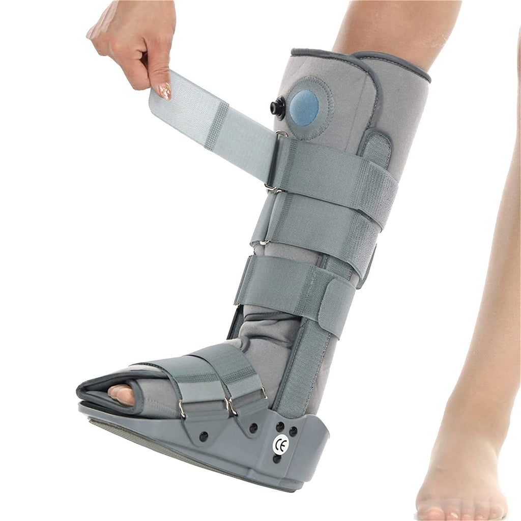 Pneumatic Walking Boot with Air Pump Gray M B142