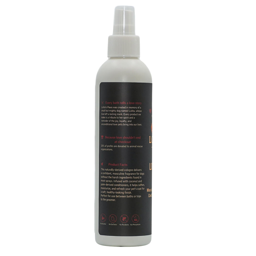 Masculine Dog Cologne Deodorizing Pet Spray 8 oz Q75870