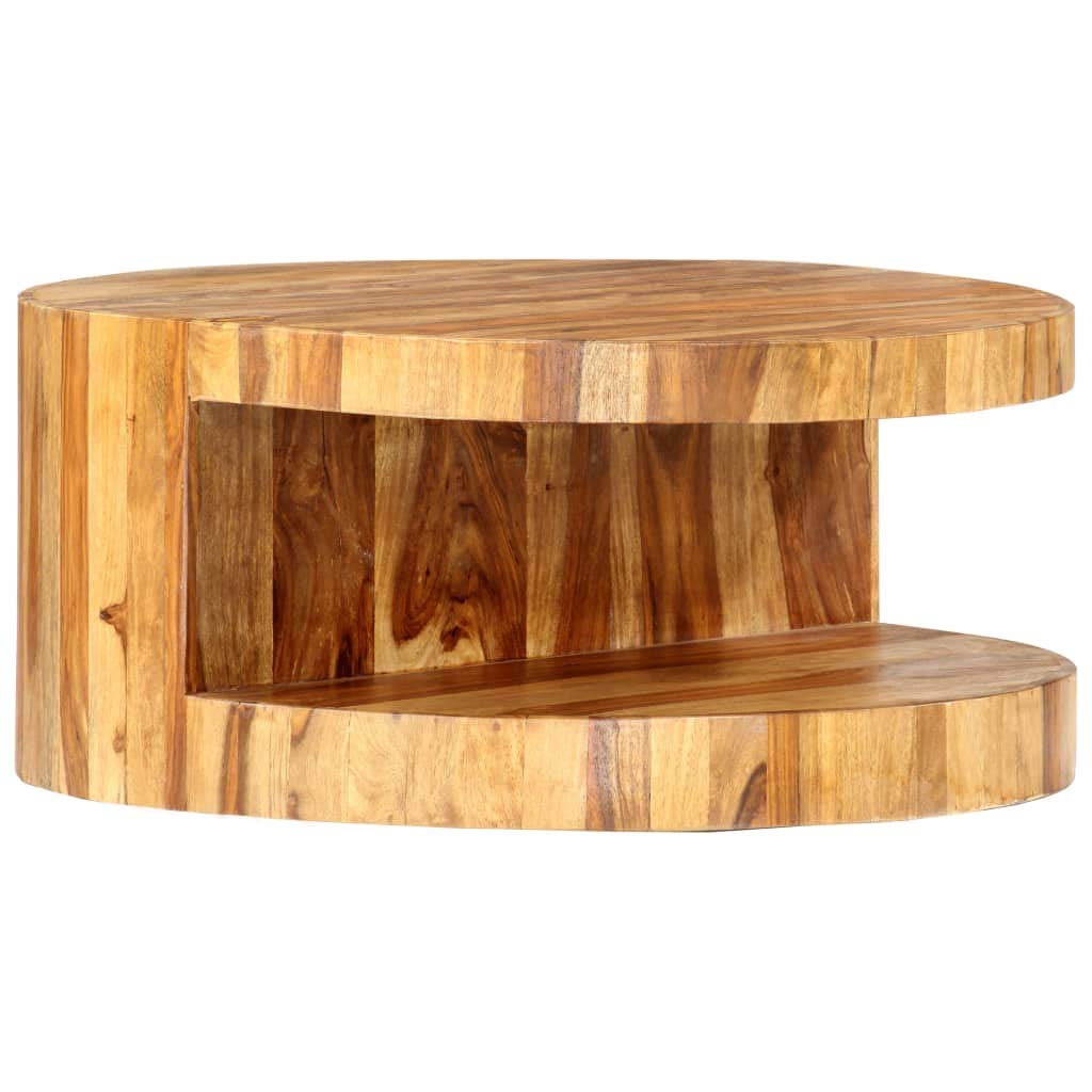 25.6"x11.8" Solid Sheesham Wood Coffee Table X205