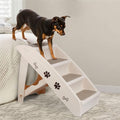 Tan 4-Step Non-Slip Foldable Pet Steps B14922