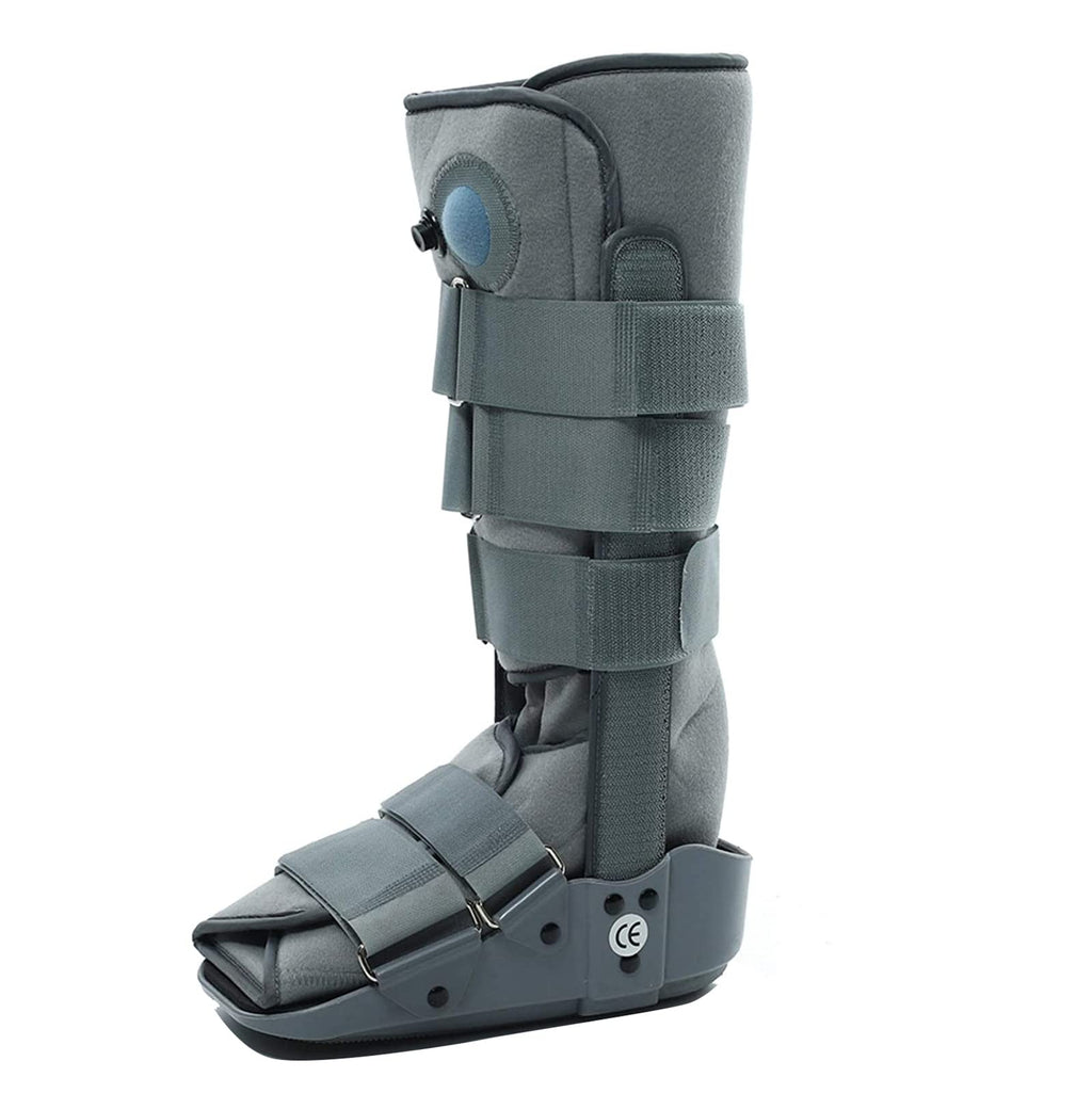 Pneumatic Walking Boot with Air Pump Gray M B142