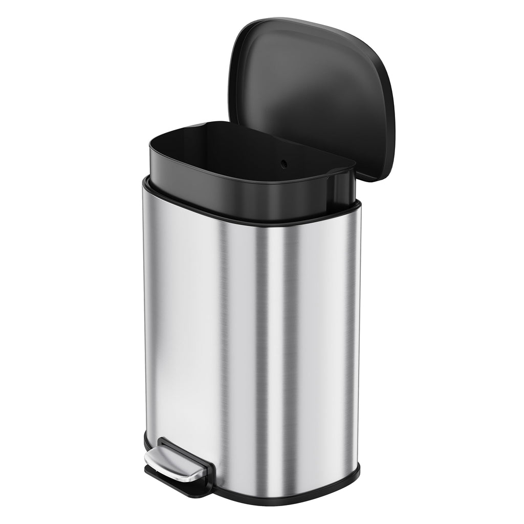 50L Stainless Steel Step-On Trash Can R79435