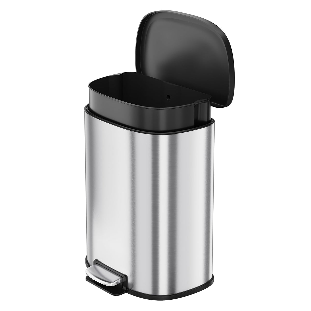 50L Stainless Steel Step-On Trash Can R79435