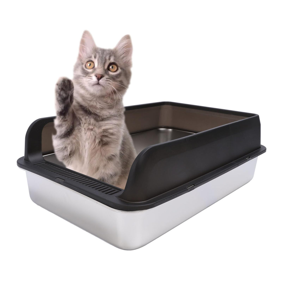 Stainless Steel Litter Box with Lid Z1957