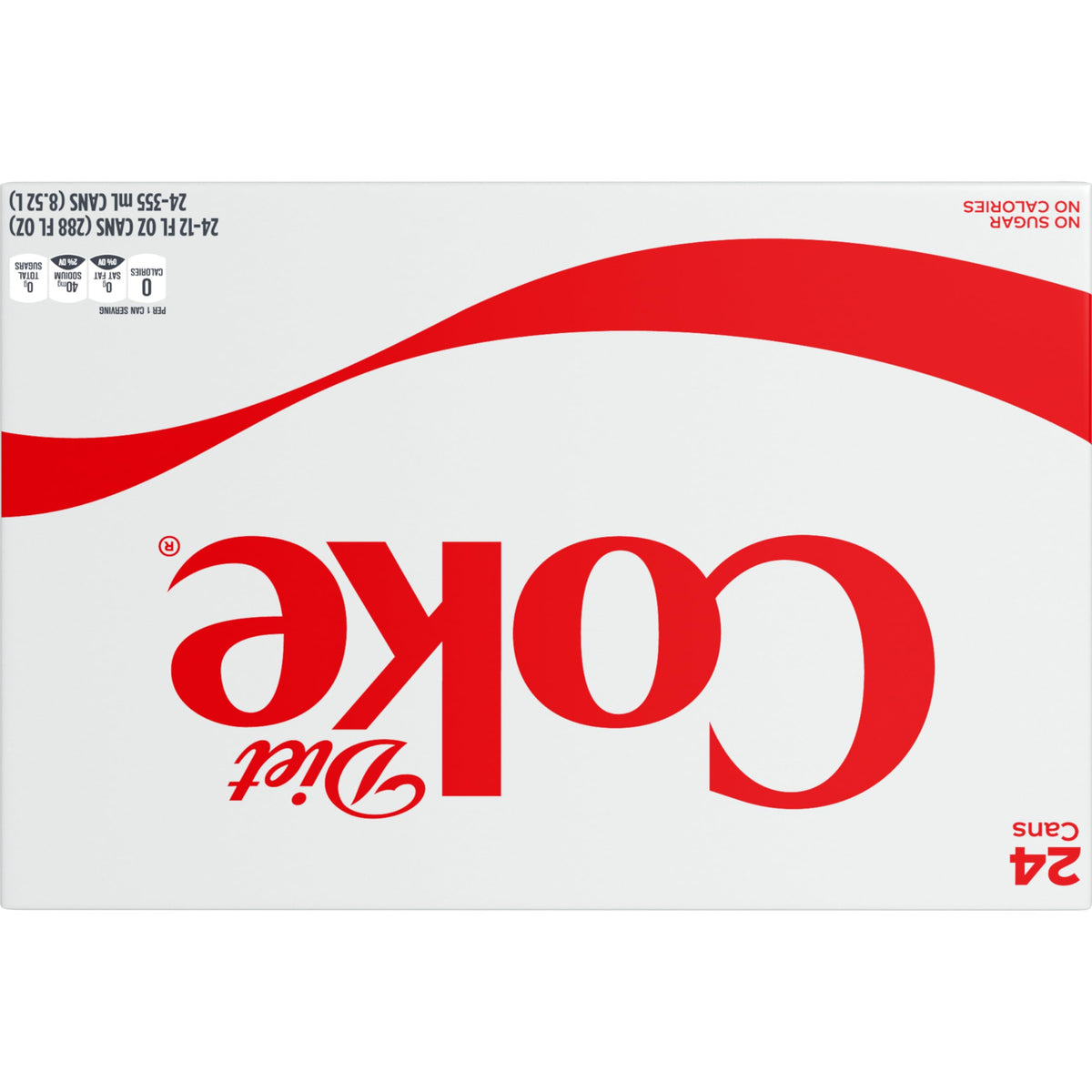 Diet Coke Soda Soft Drink Cans, 12 fl oz, 24 Pack M871646