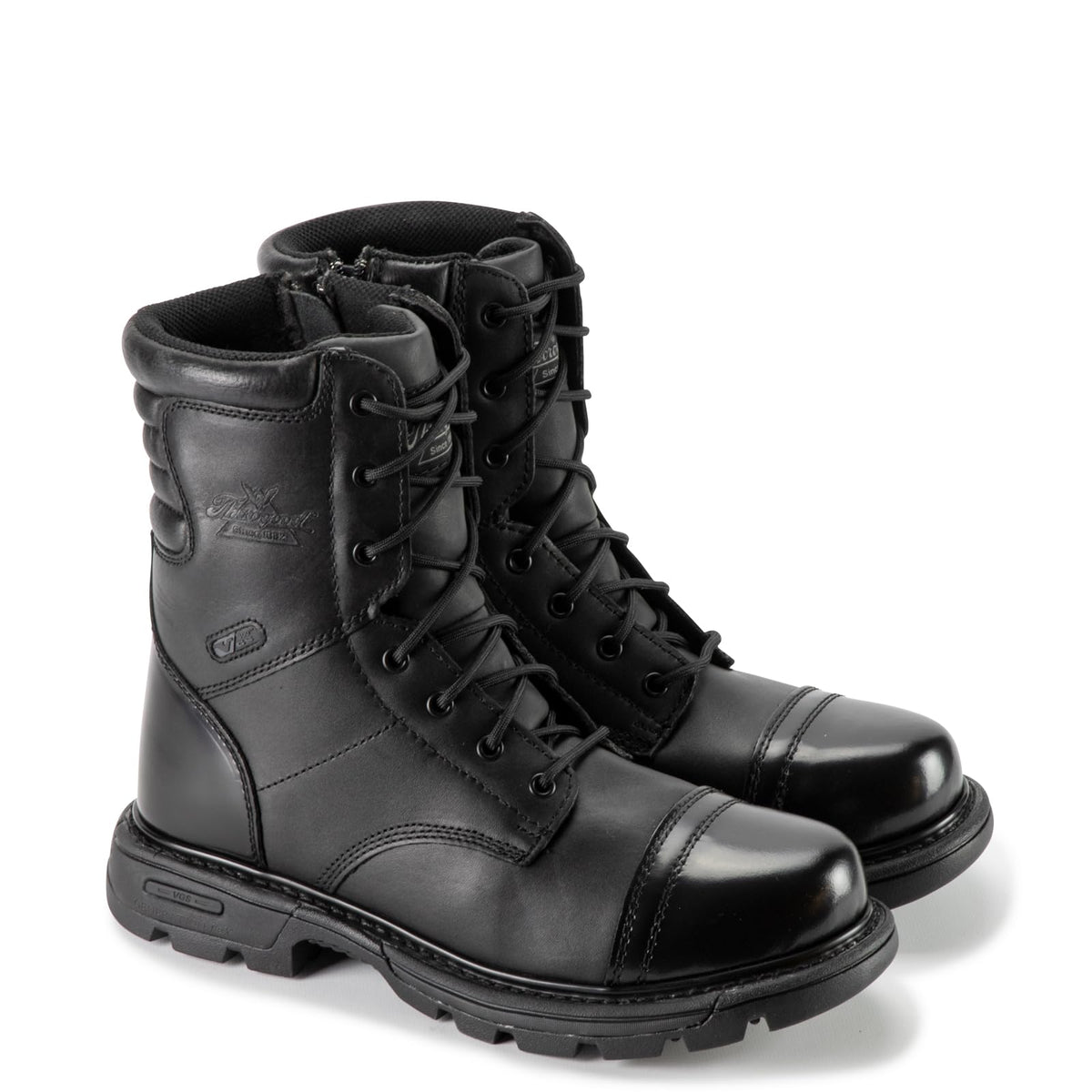 8" Side-Zip Leather Tactical Boots C70812