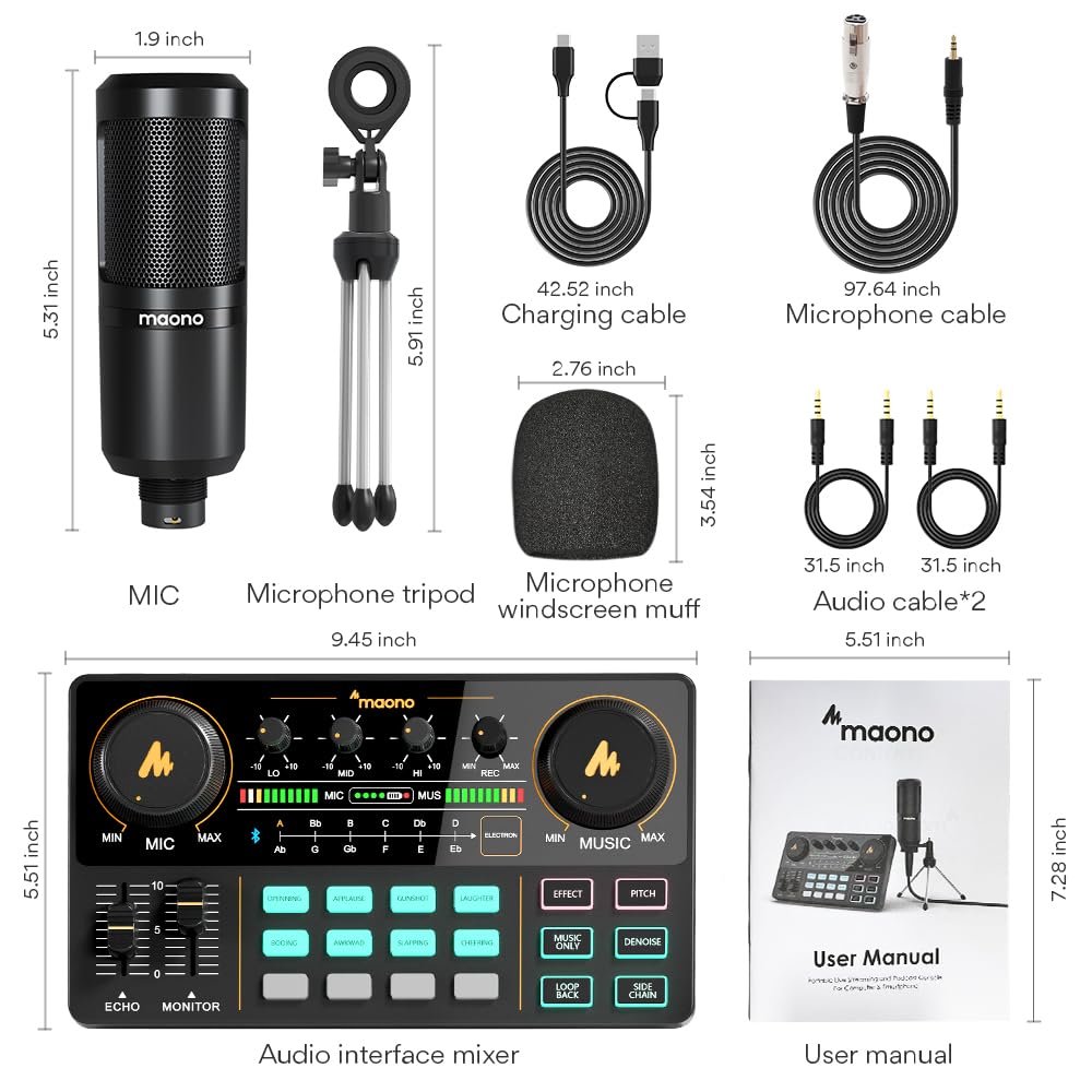 Podcast Equipment Bundle with Audio Mixer G27498