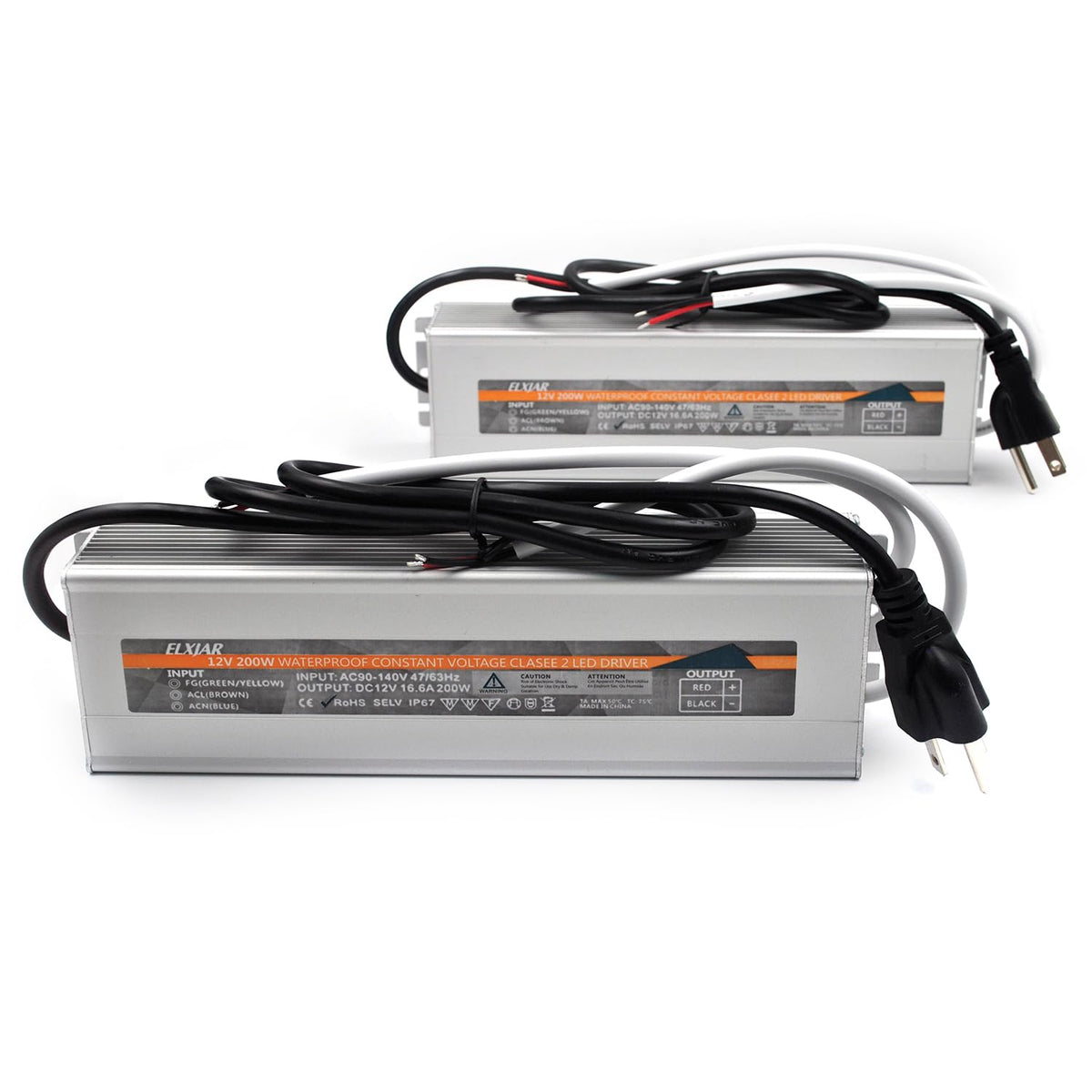 200W 12V IP67 LED Power Supply Driver F624