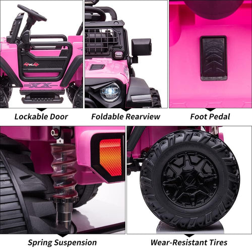 24V Kids Ride on 2 Seaters Electric Car with Remote Control K60389