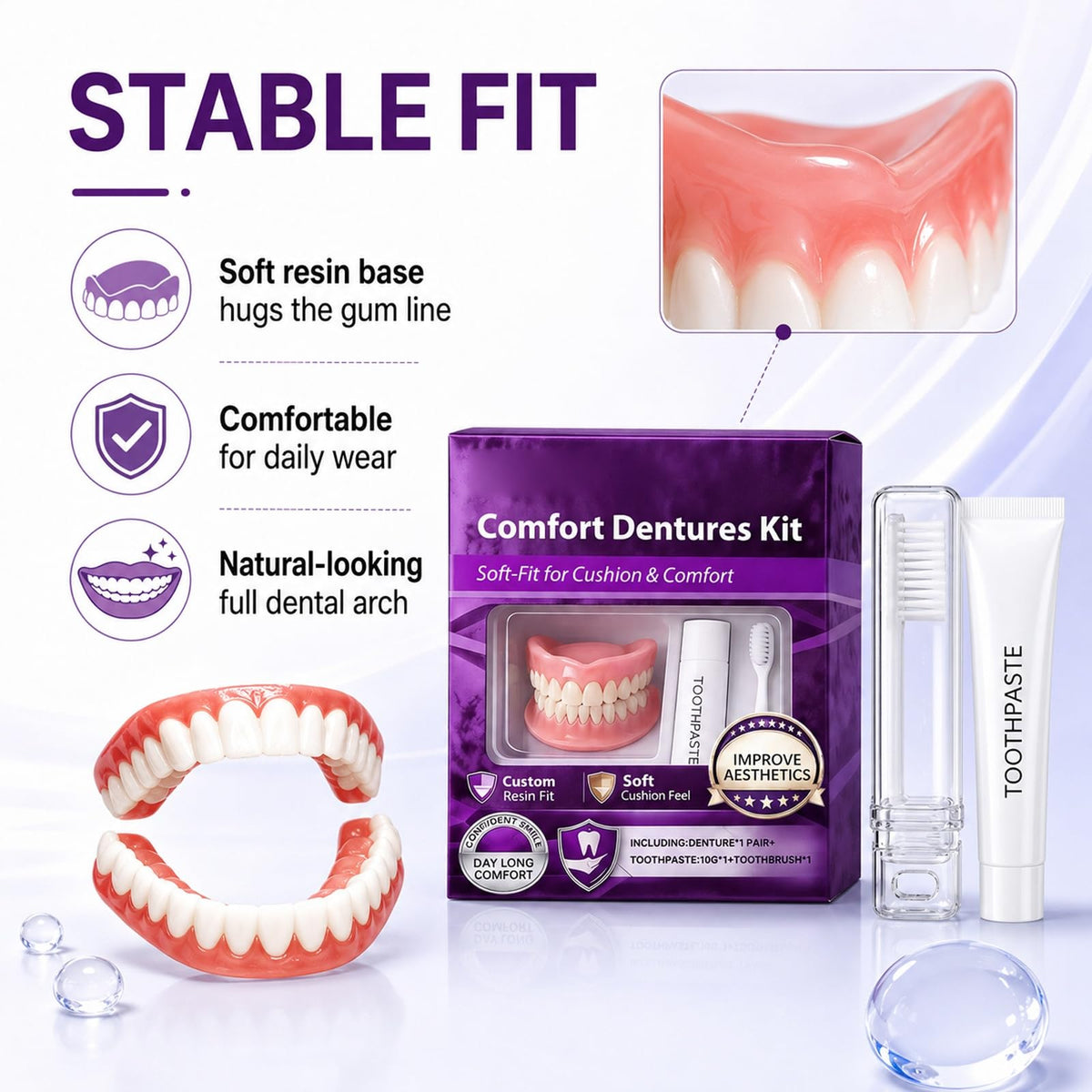 Heat Moldable Silicone Denture Kit R833023