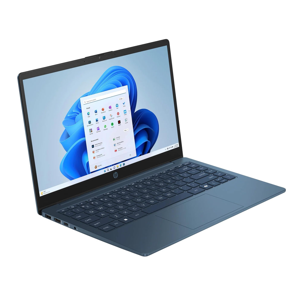 14" HD Laptop, Intel Celeron N150, 4GB RAM, 128GB Storage, Blue S7654