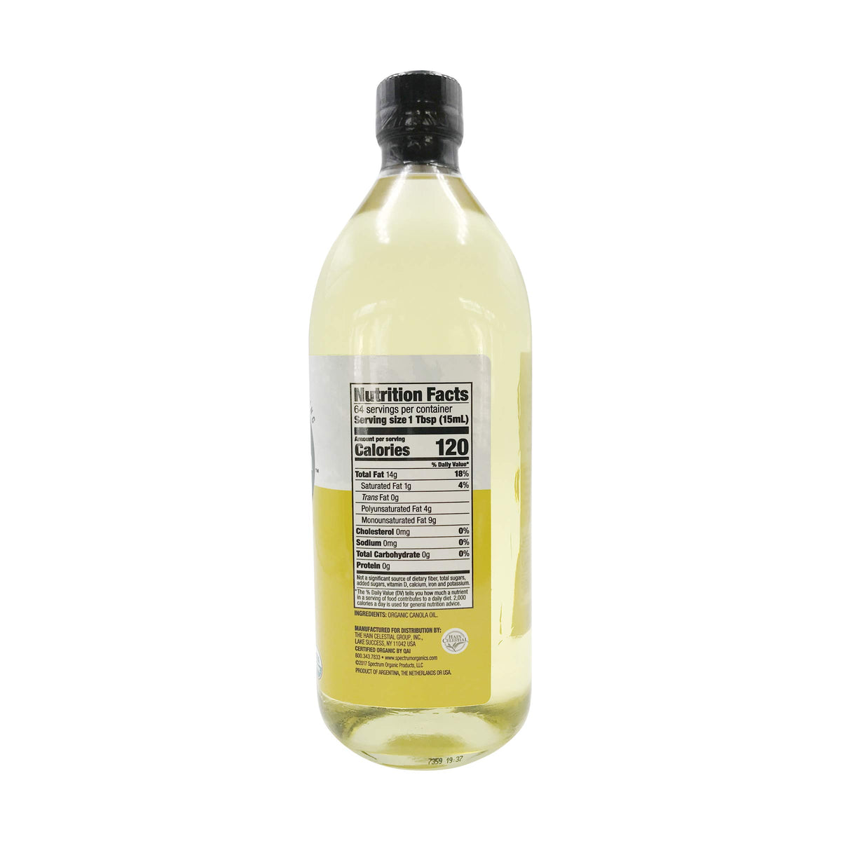 Organic Canola Oil 32 oz N954
