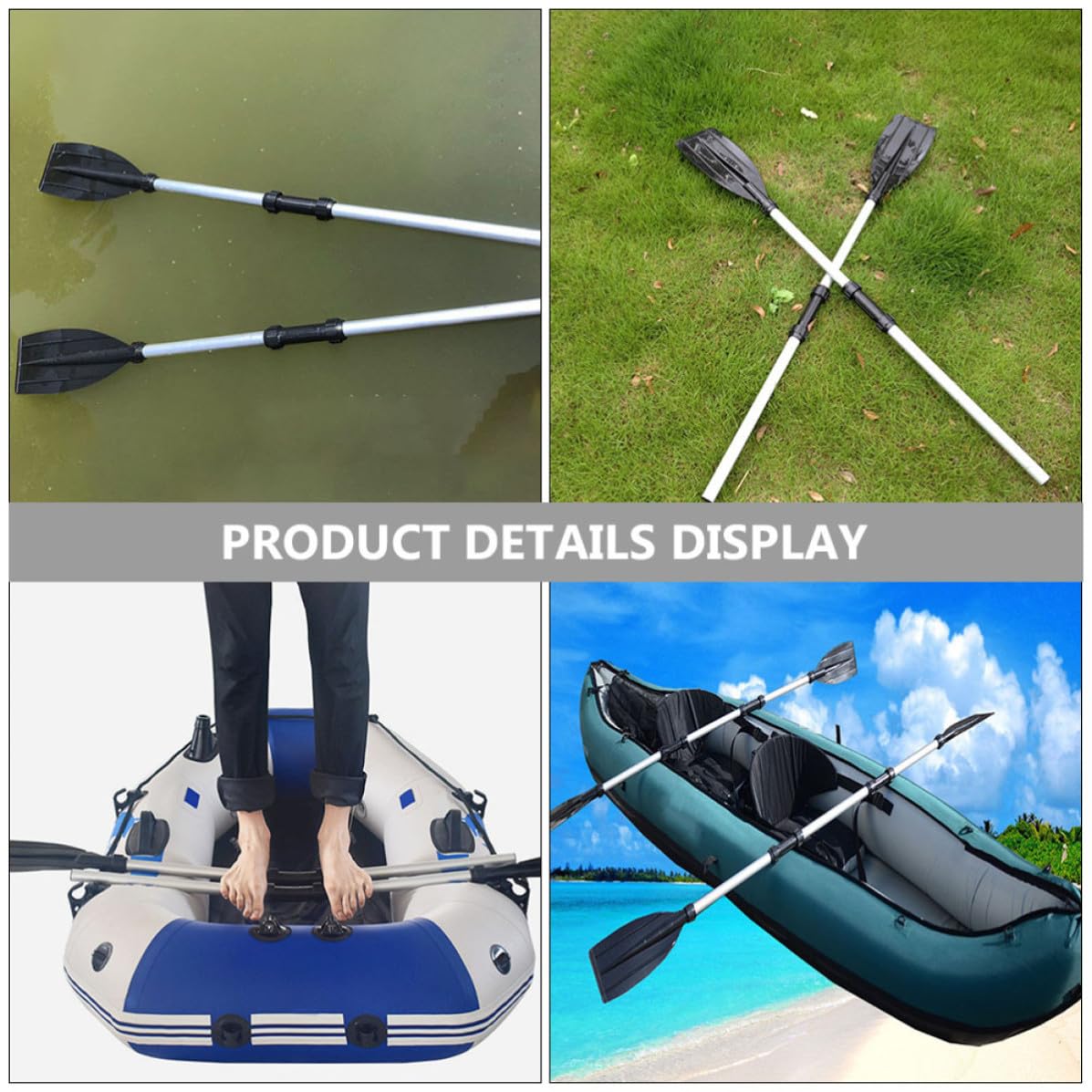2pcs Aluminum Alloy Kayak Paddles S767076