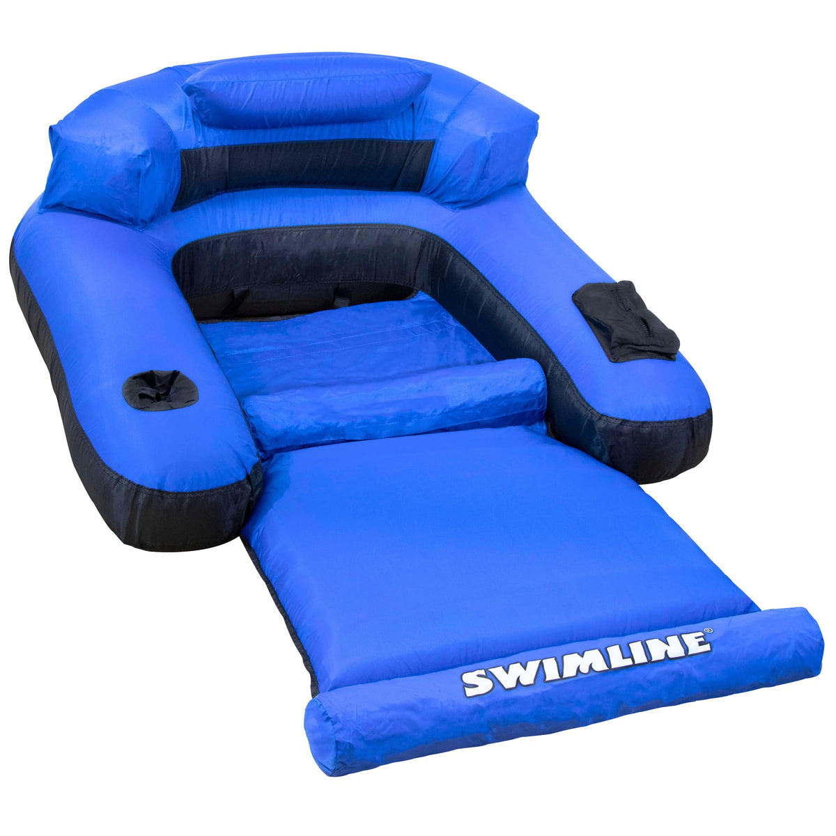 Fabric Covered Pool Float Mattress Red Lounger Raft L738939