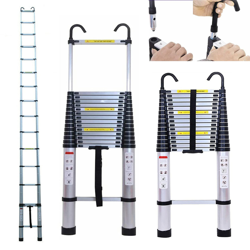 Telescoping Extension Ladder 20.34FT 330 Pound Capacity B982