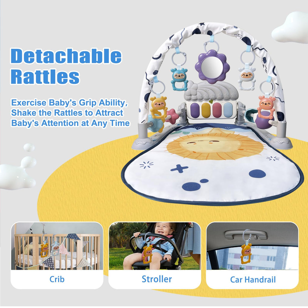 Baby Play Gym Mat and Activity Center with Music and Light K1193