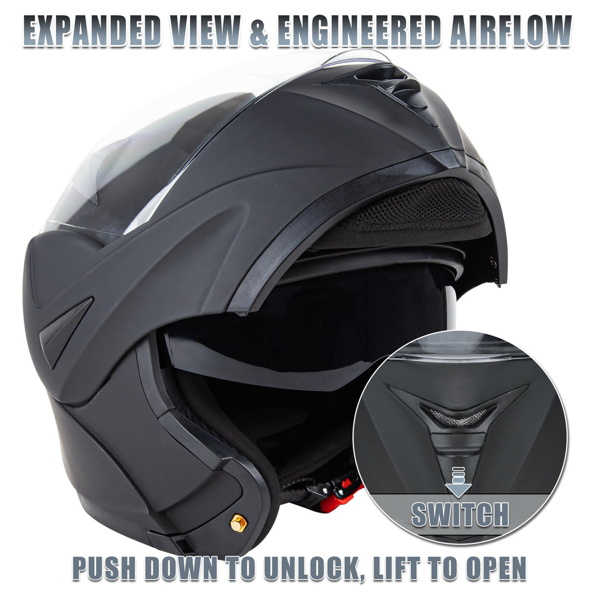 Small DOT Approved Flip Up Full Helmet X4226