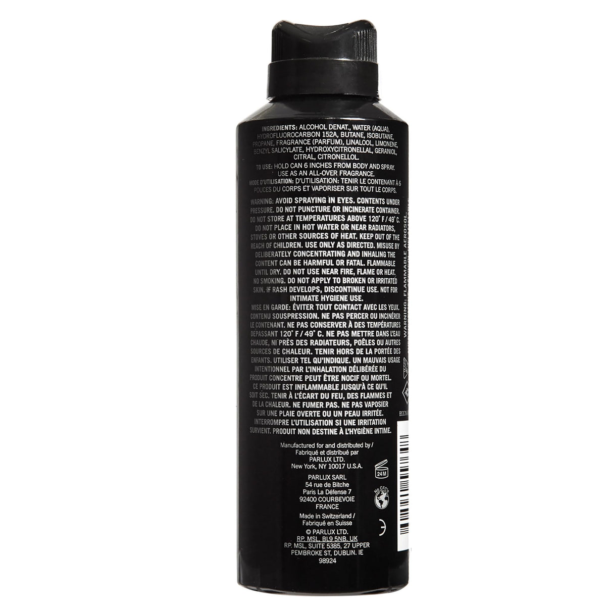Black All Over Body Spray 6.0 Fl. Oz S46733
