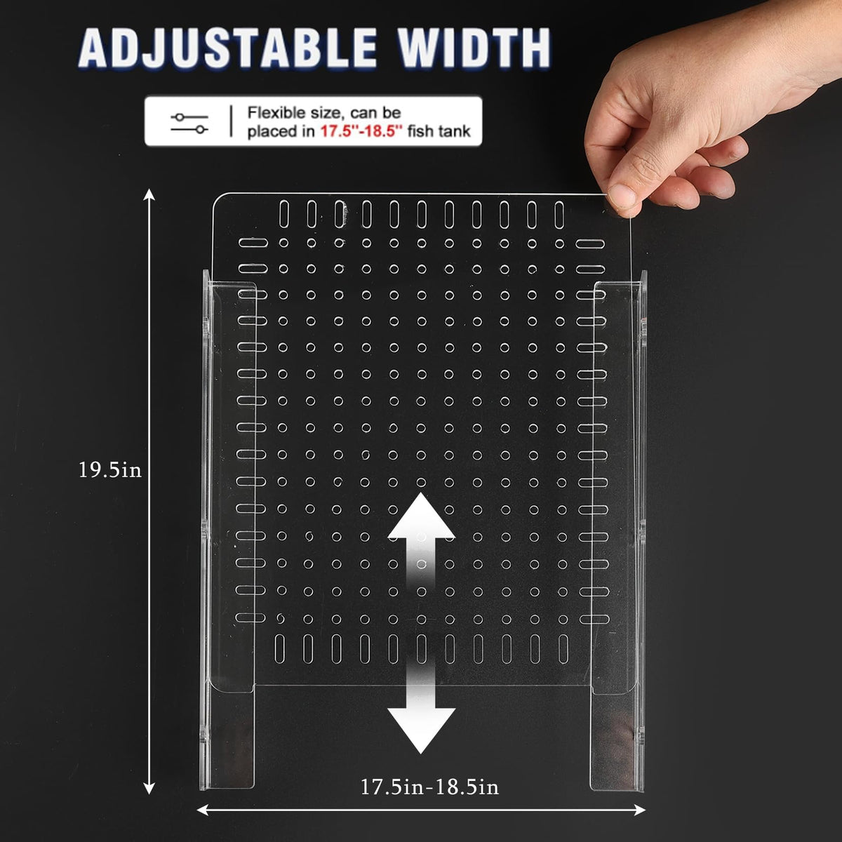 Acrylic Aquarium Divider with Suction Cups Q21783