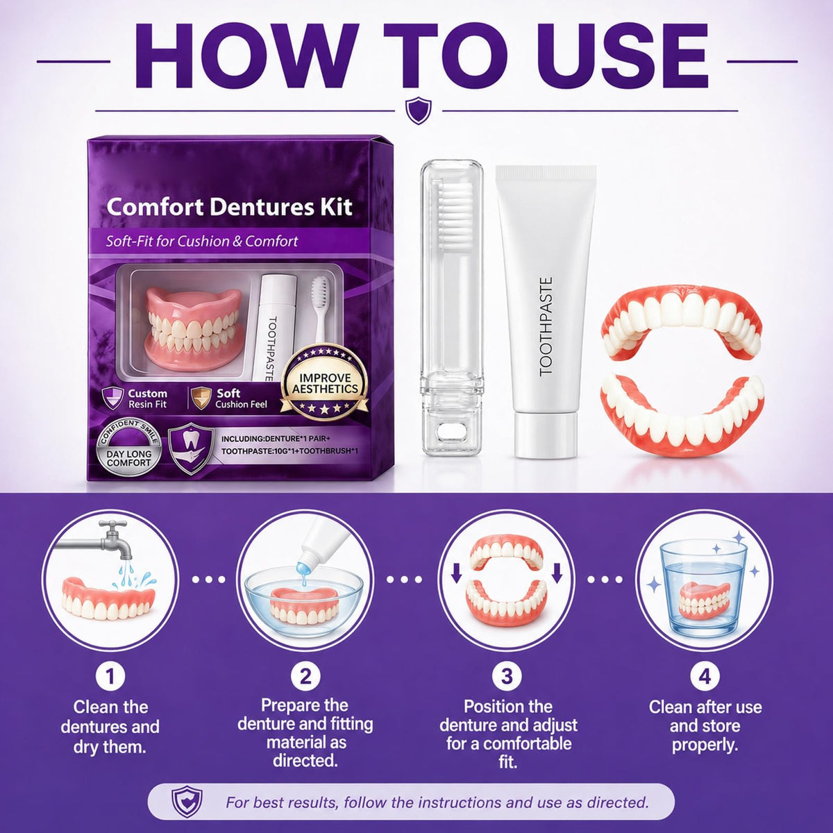 Heat Moldable Silicone Denture Kit R833023