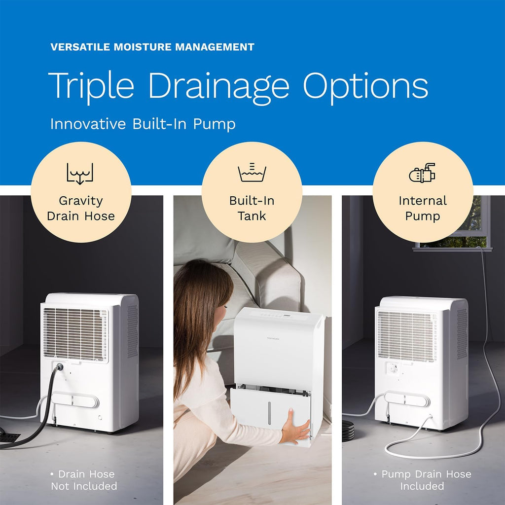 7,500 Sq Ft 50 Pint Dehumidifier with Pump T11702