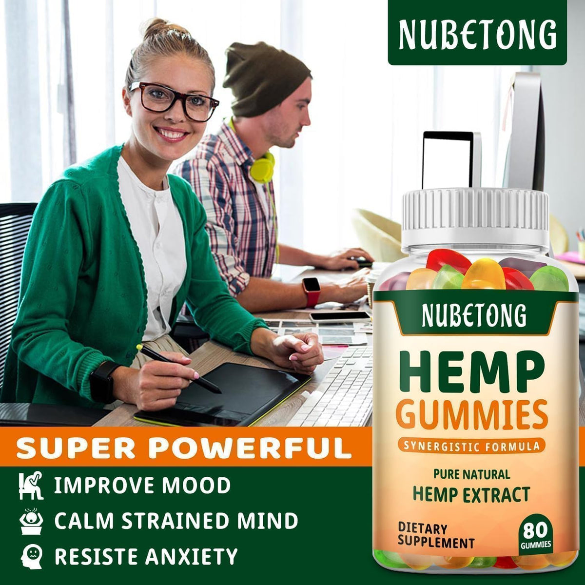 Organic Hemp Gummies Supplement M82299